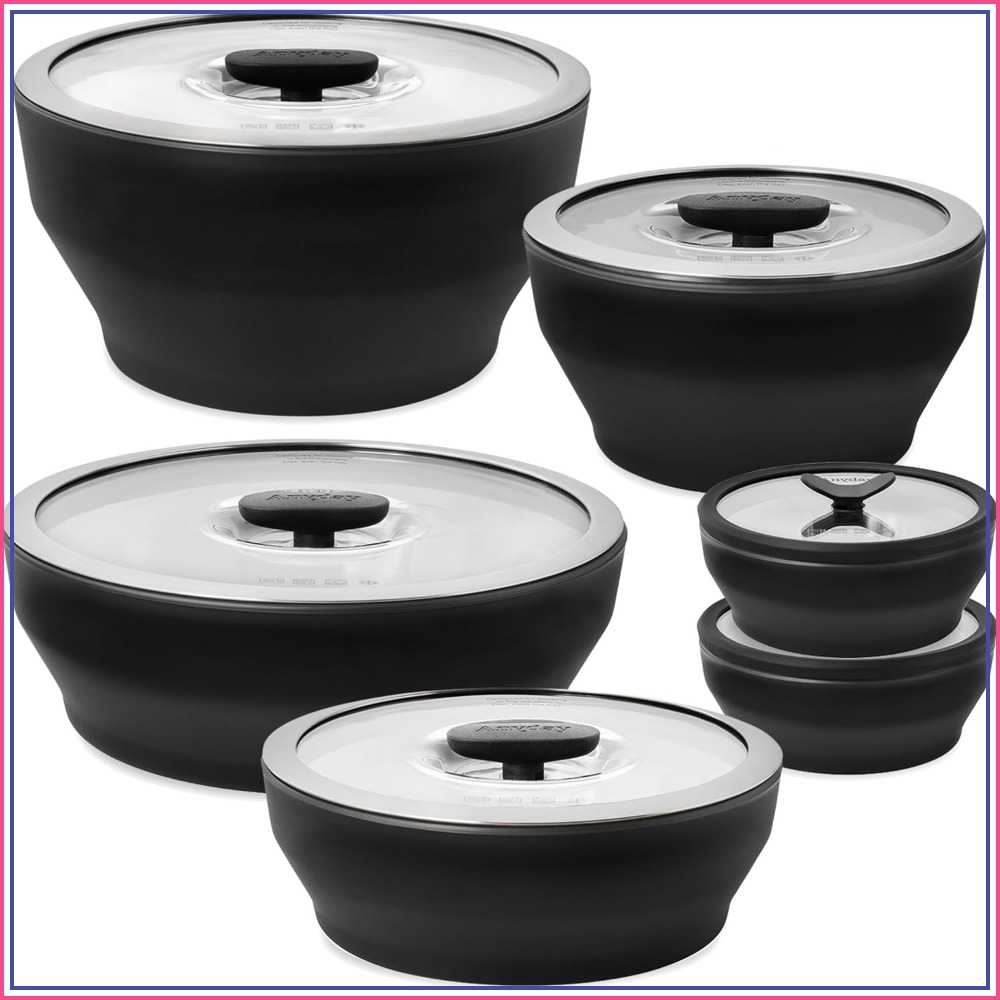 Food Storage Set Glass - 12-Pc Borosilicate Glass Food Storage Set