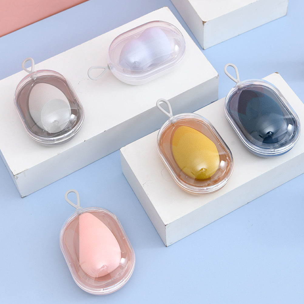 Egg Storage Holder - 4Pcs Premium Makeup Sponge Holder Set
