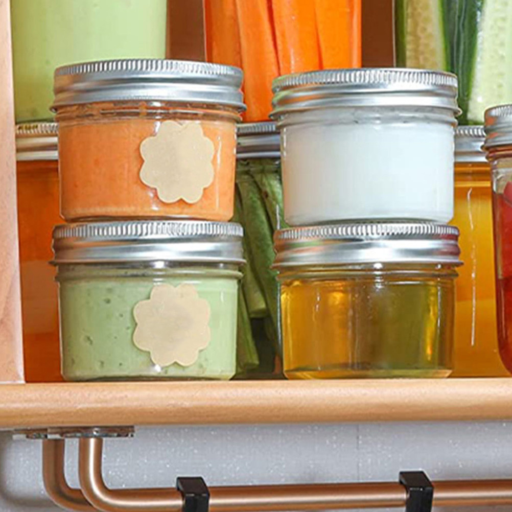 Food Storage Small - 20Pcs Transparent Pet Jars with Silver