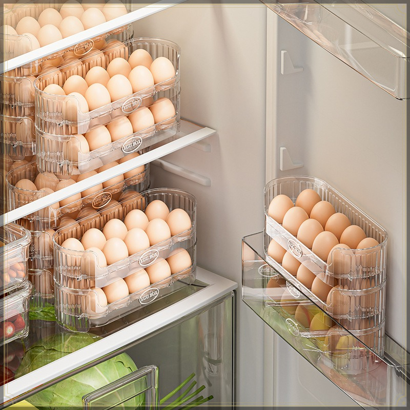 Egg Storage Holder - Stackable Egg Storage Box Multi Layer