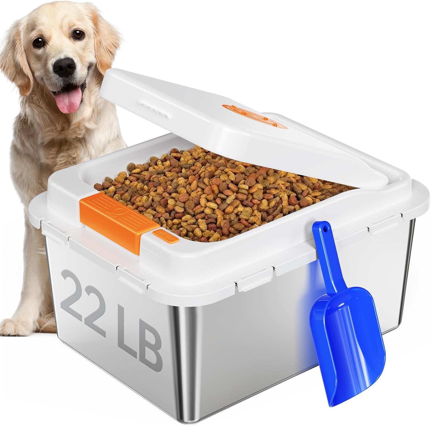 Food Storage For Dog - Stainless Steel Dog Food Storage Container