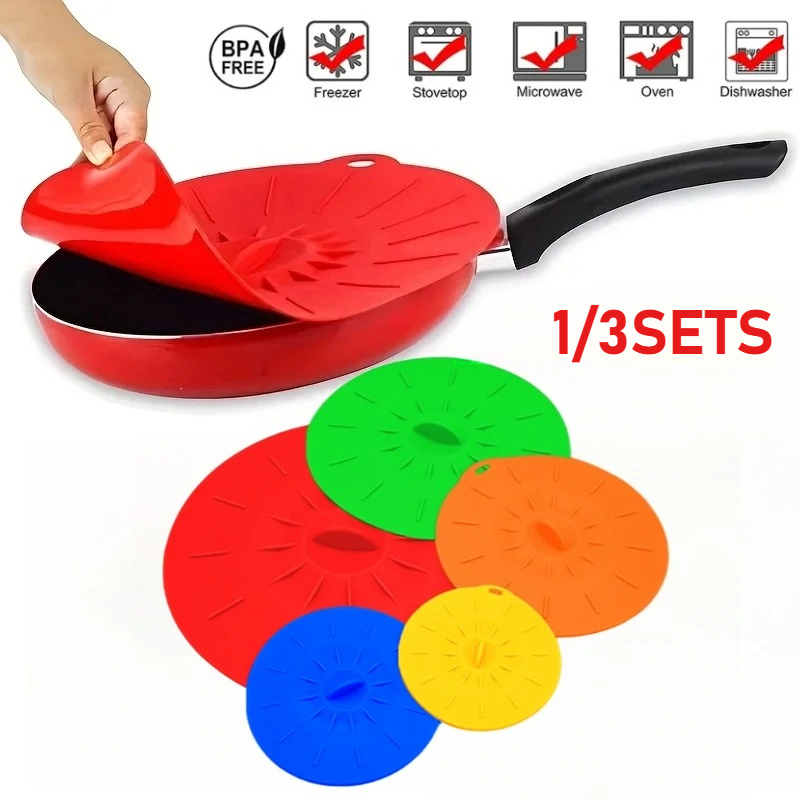 Food Storage Practices - 1/3Pcs Reusable Silicone Bowl Covers with