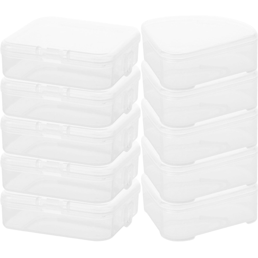 Egg Storage Holder - 10Pcs Makeup Sponge Box Transparent Egg