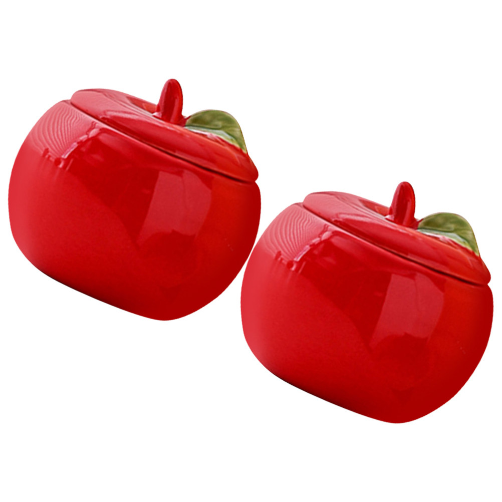Xmas Food Storage Containers - 2Pcs Christmas Ceramic Scented Containers Xmas