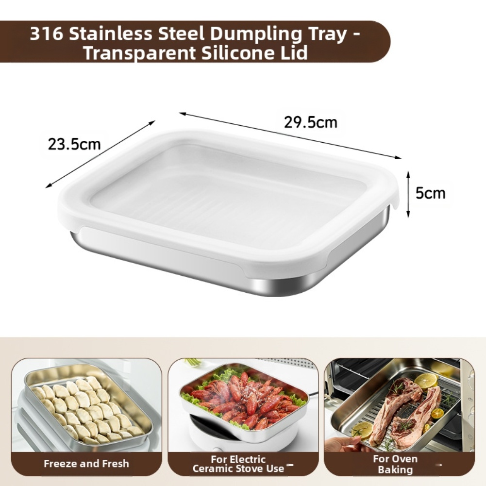 Food Storage Square Containers - Stainless Steel Food Storage Container With