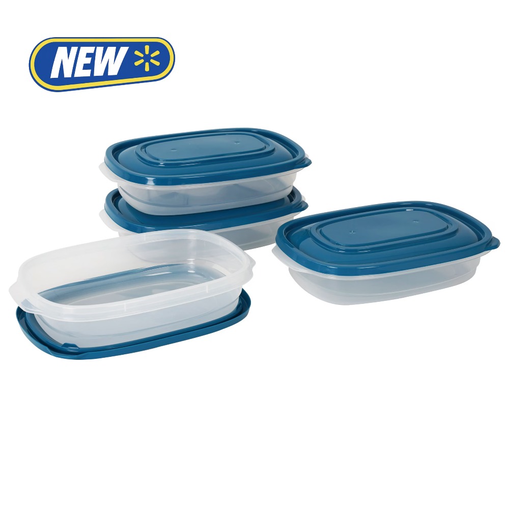 4-Pack Rectangle Plastic Food  - Storage Food Prep recensione e prezzo