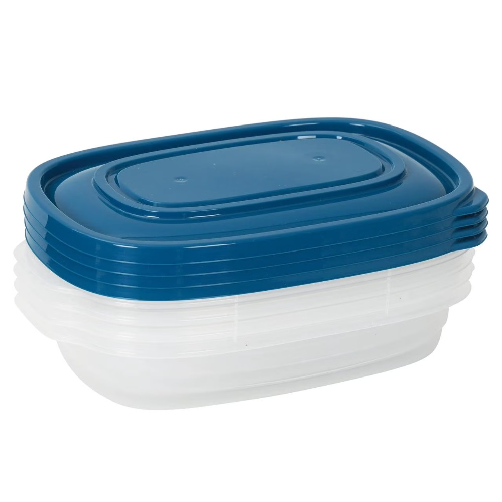 4-Pack Rectangle Plastic Food  - Storage Food Prep recensione e prezzo