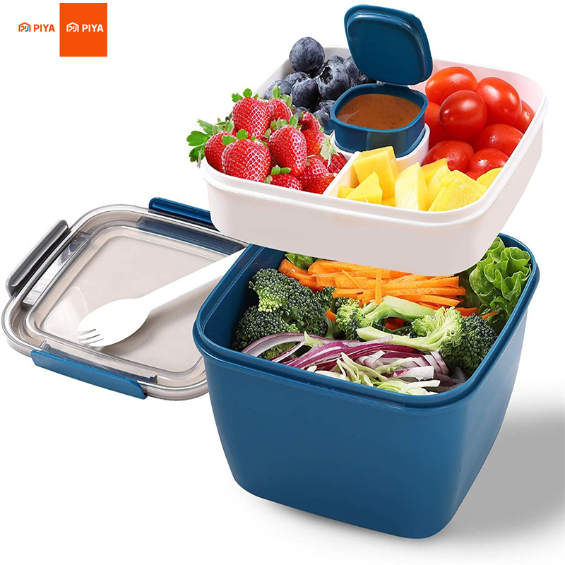 Portable Salad Lunch Container - Food Storage With Compartments recensione e prezzo