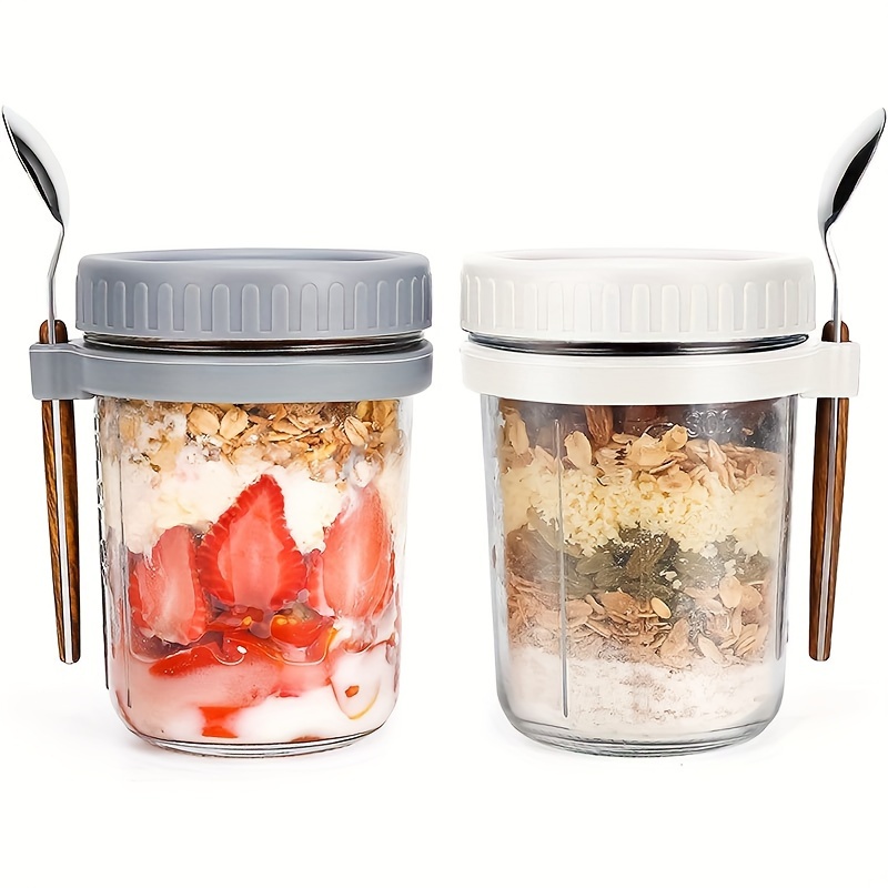 1pc/2pcs Glass Oatmeal Cup, Ov - Food Storage Set Glass recensione e prezzo