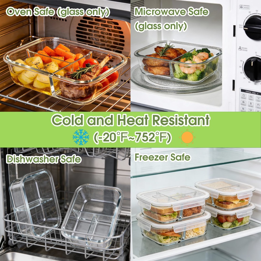 Glass Food Storage Containers  - Food Storage Set Glass recensione e prezzo
