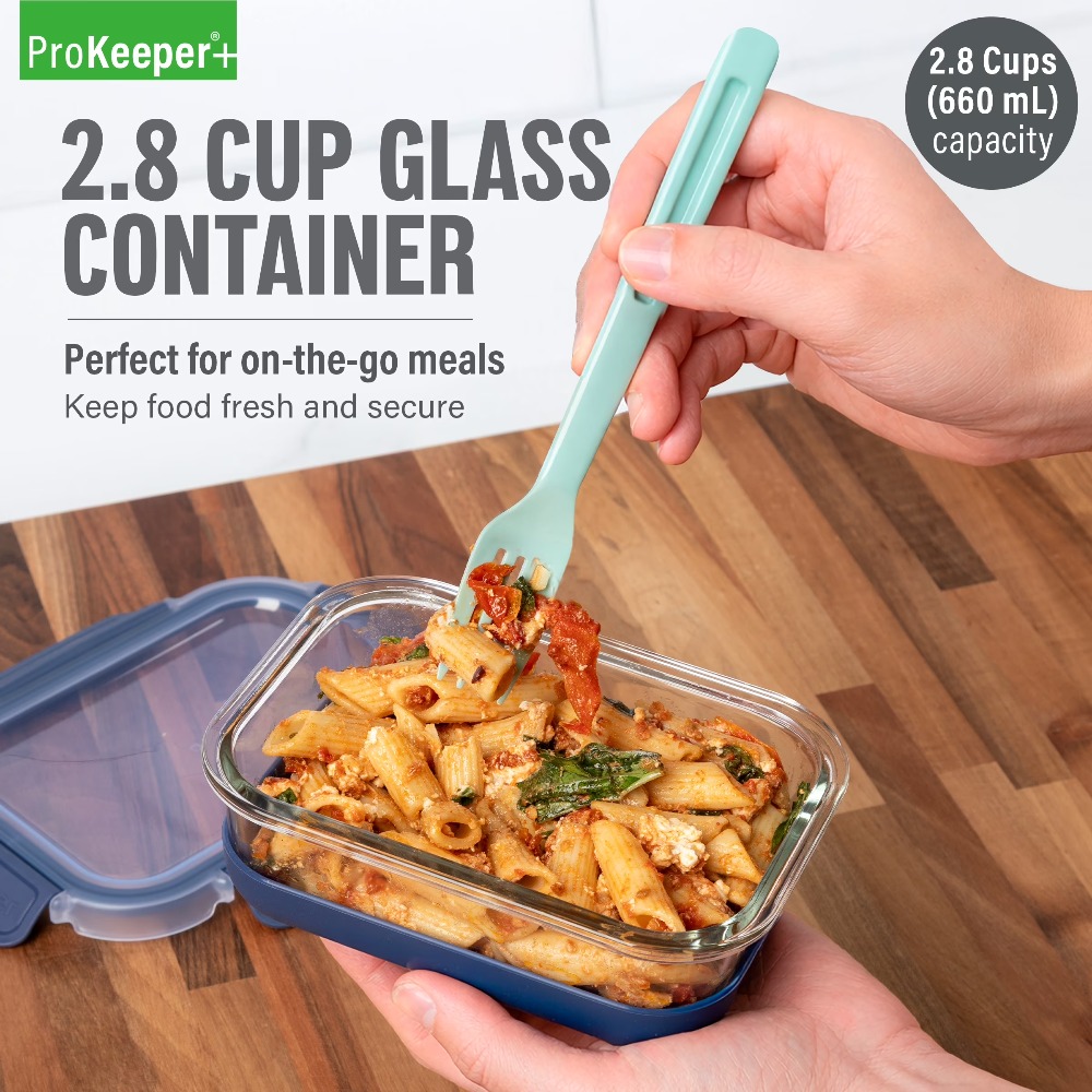 2.8 Cup Glass Food Storage Con - Food Storage Pantry recensione e prezzo