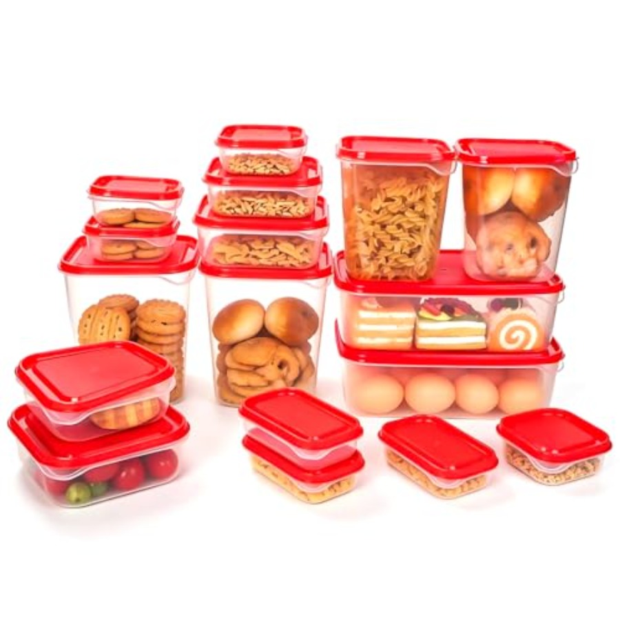 17Pcs Plastic Food Storage Set - Storage Food Prep recensione e prezzo