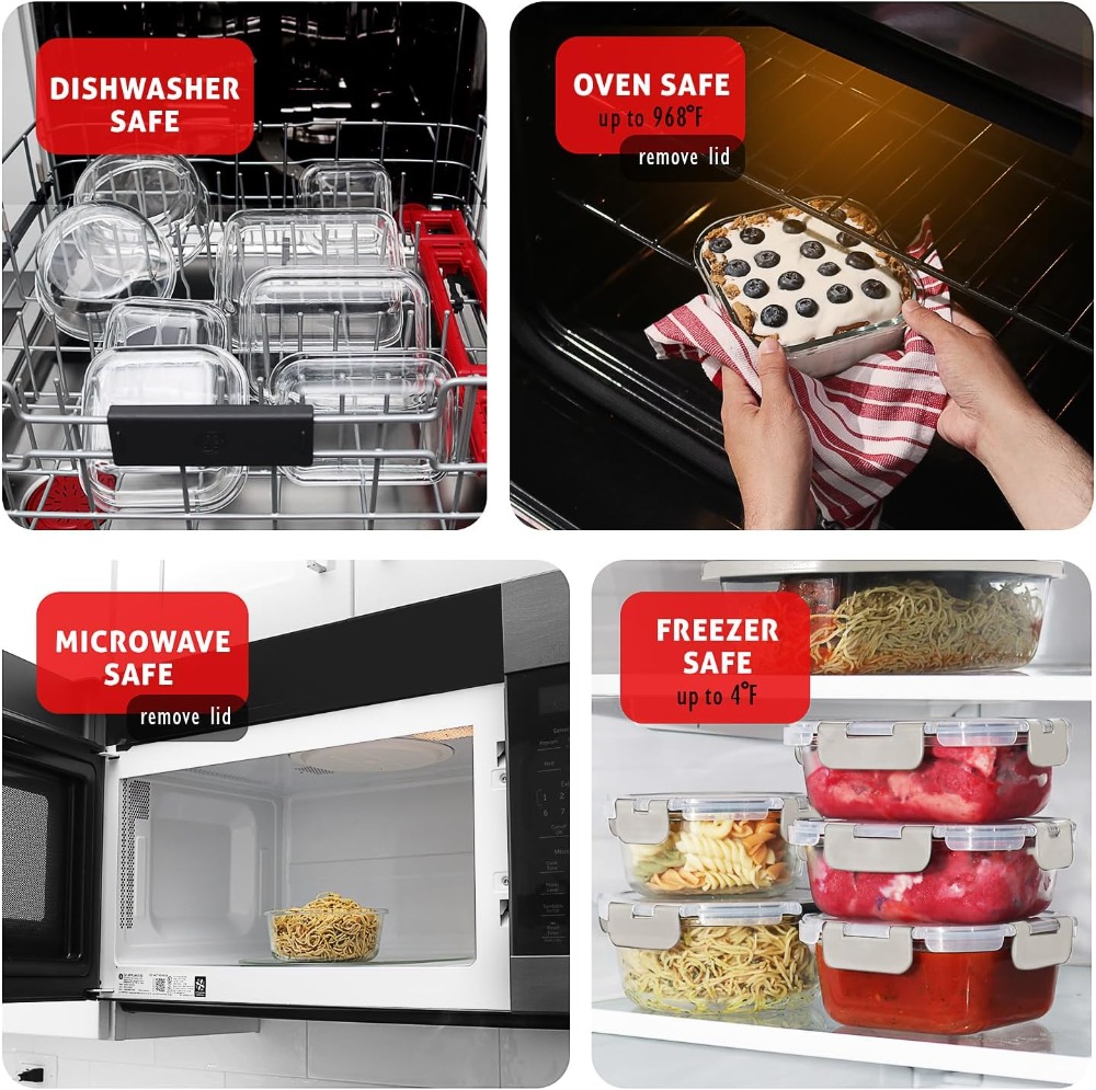 32pc Glass Food Storage Contai - Food Storage Set Glass recensione e prezzo