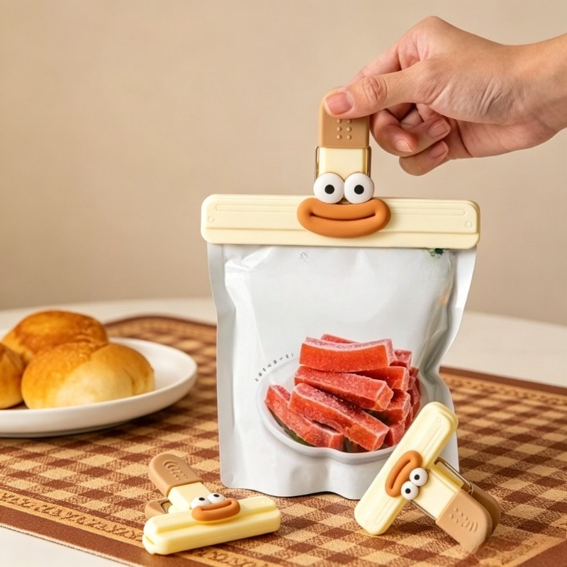 3pcs Creative Face Bag Sealing - Food Storage Small recensione e prezzo