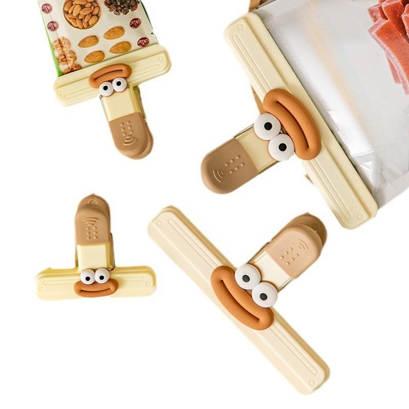 3pcs Creative Face Bag Sealing - Food Storage Small recensione e prezzo
