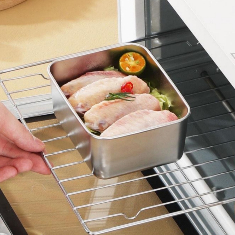 1-2-3pc Rectangular Stainless  - Storage Food Prep recensione e prezzo