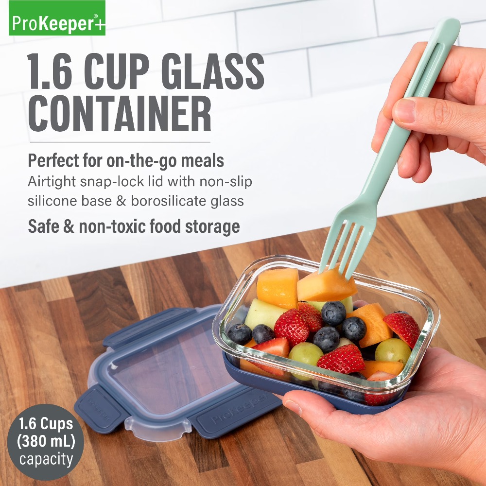 2 Pack 1.6 Cup Glass Food Stor - Food Storage Pantry recensione e prezzo