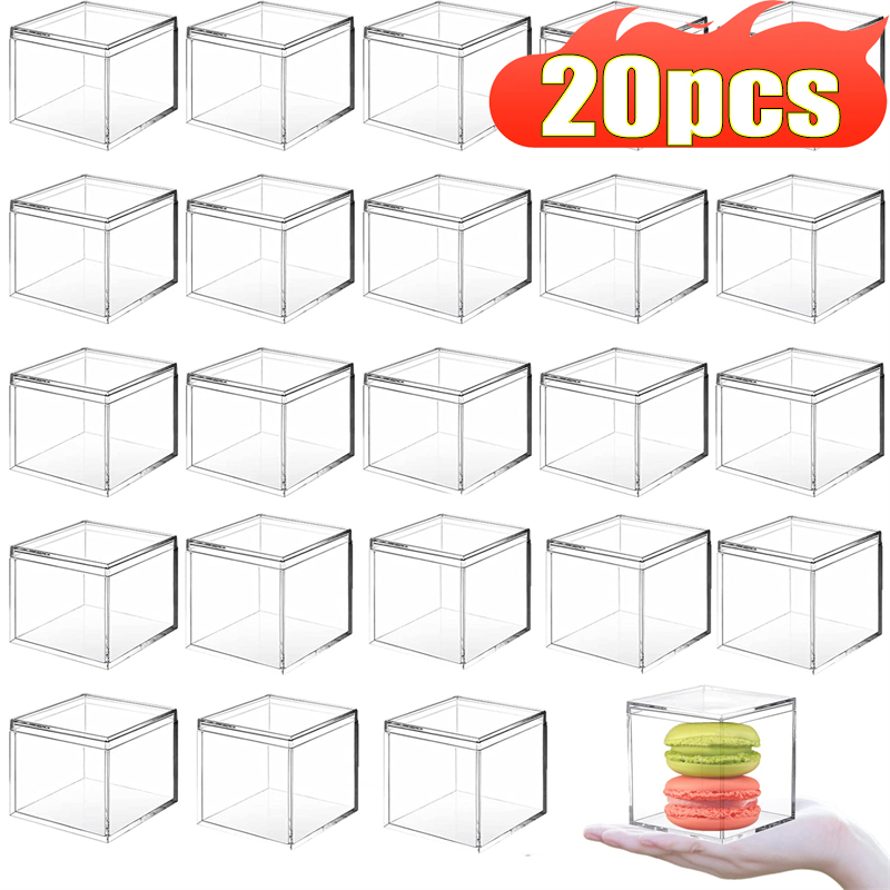 1-20pcs Transparent Acrylic Bo - Xmas Food Storage Containers recensione e prezzo
