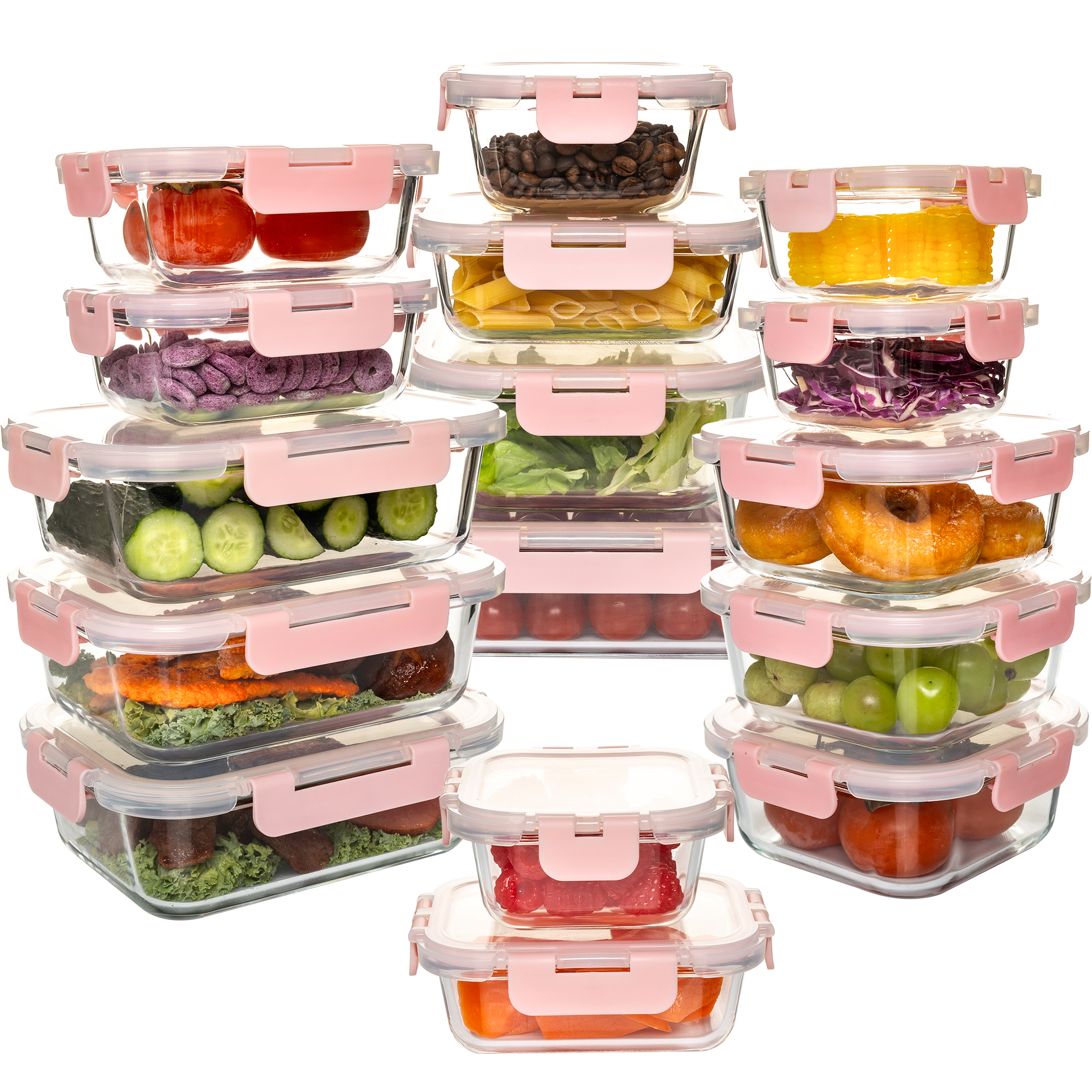 16-Piece Glass Food Storage Co - Food Storage Set Glass recensione e prezzo