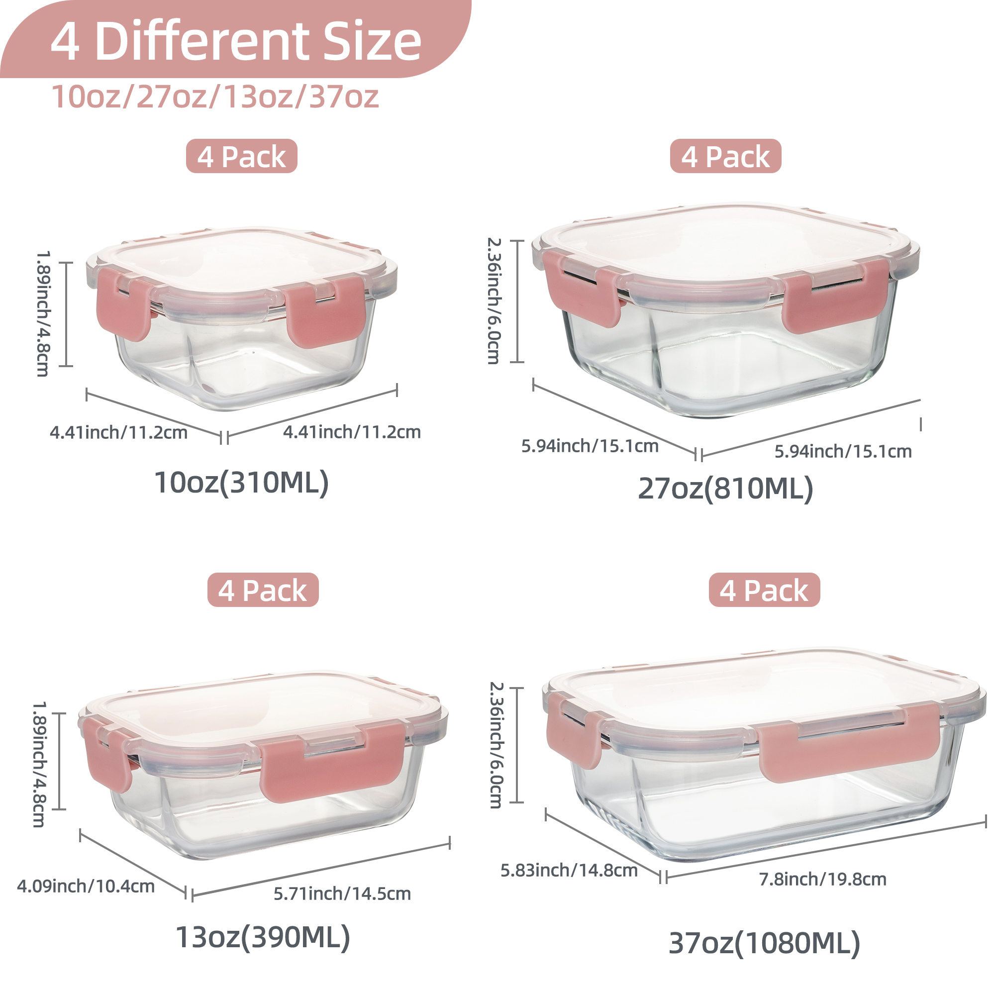 16-Piece Glass Food Storage Co - Food Storage Set Glass recensione e prezzo