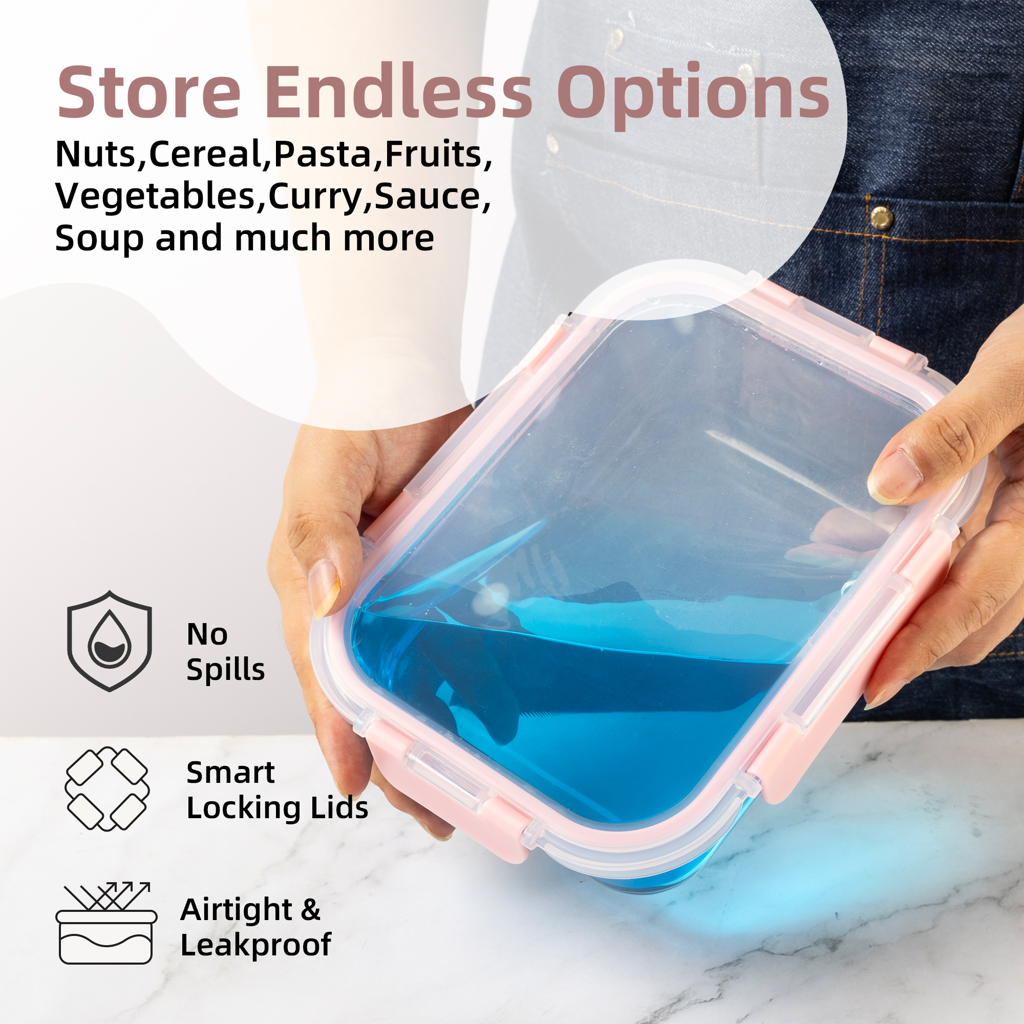 16-Piece Glass Food Storage Co - Food Storage Set Glass recensione e prezzo