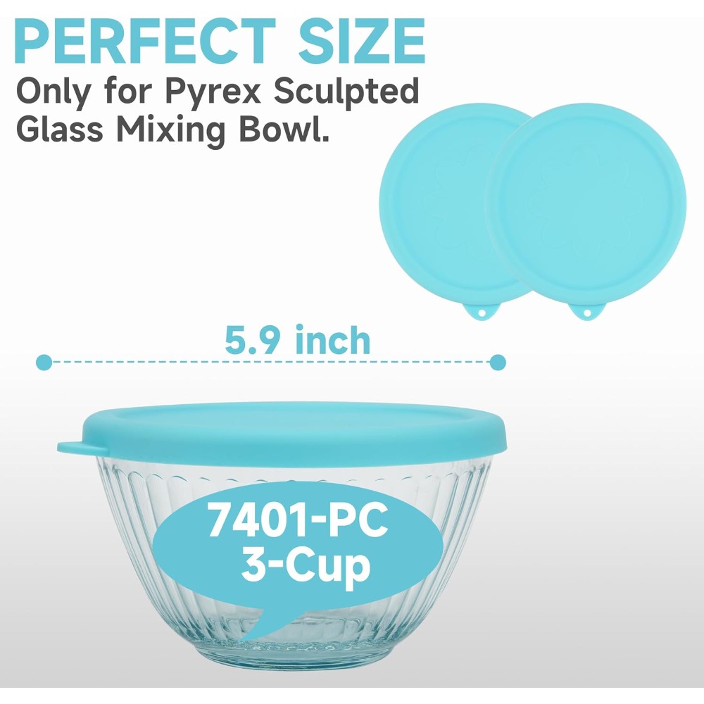 Silicone Lids for Glass Mixing - Food Storage Set Glass recensione e prezzo