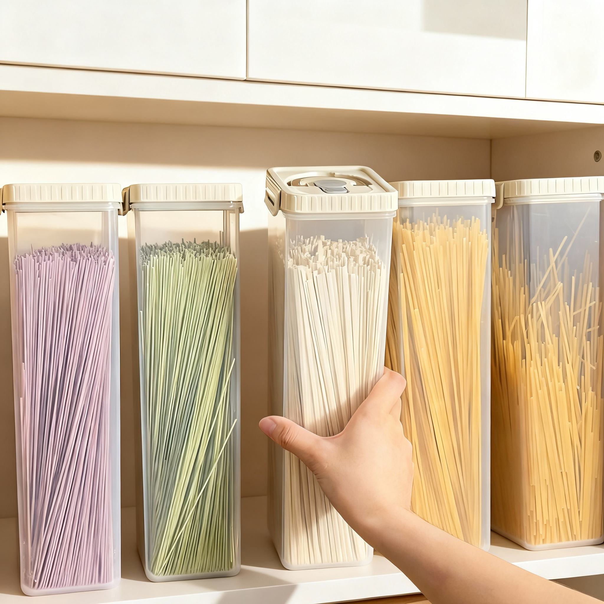 Noodles Sealed Storage Box Wit - Food Storage Square Containers recensione e prezzo