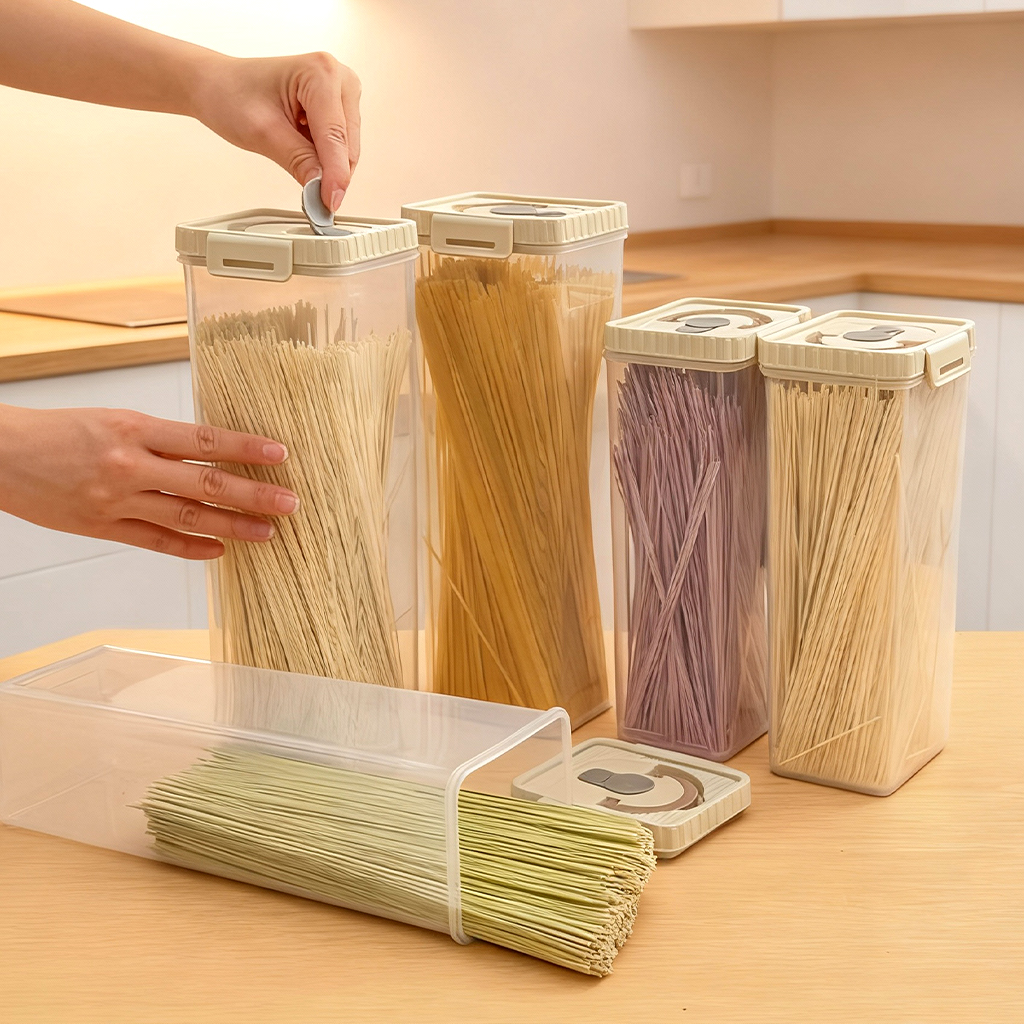 Noodles Sealed Storage Box Wit - Food Storage Square Containers recensione e prezzo