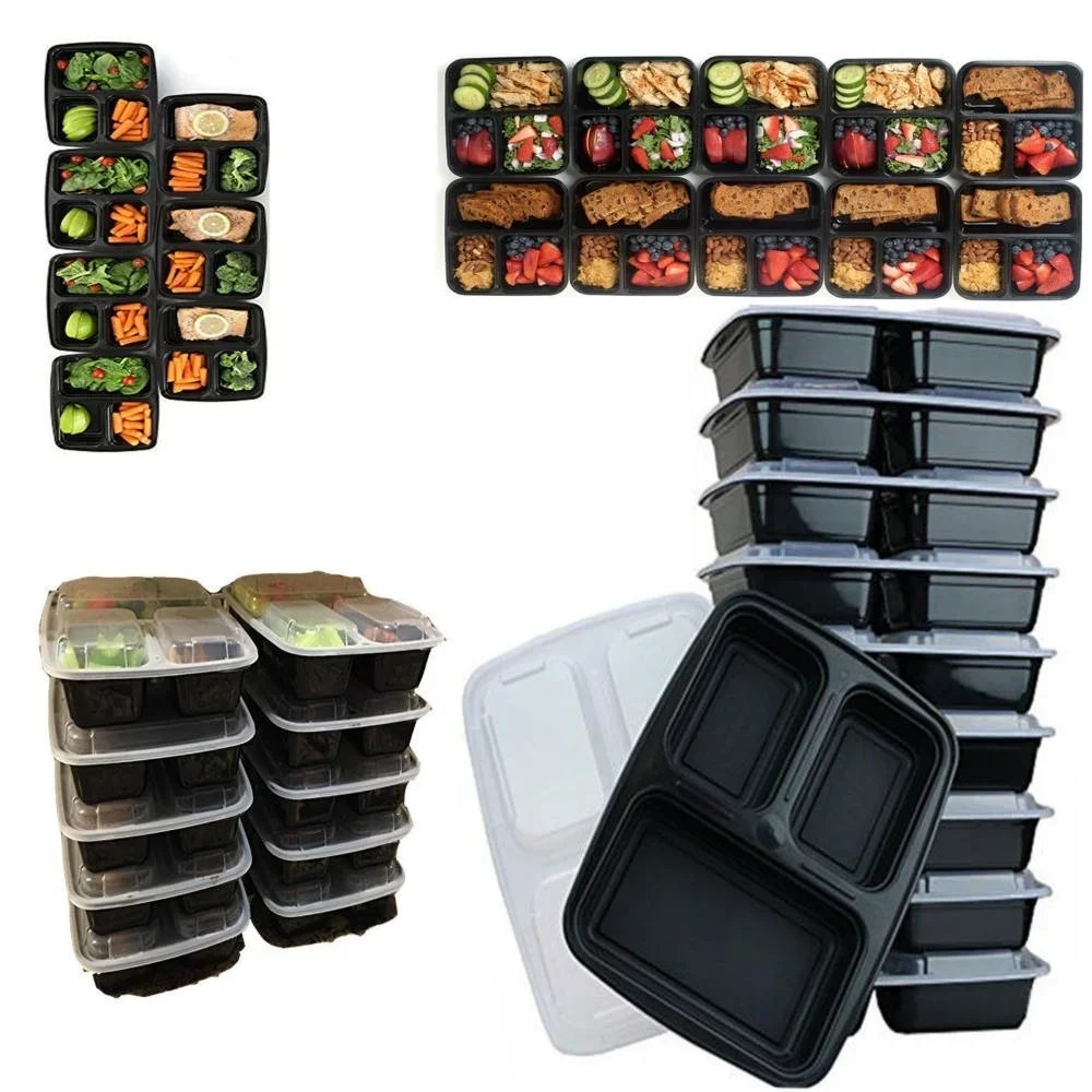 7 Pack 3 Compartment Meal Prep - Food Storage With Compartments recensione e prezzo