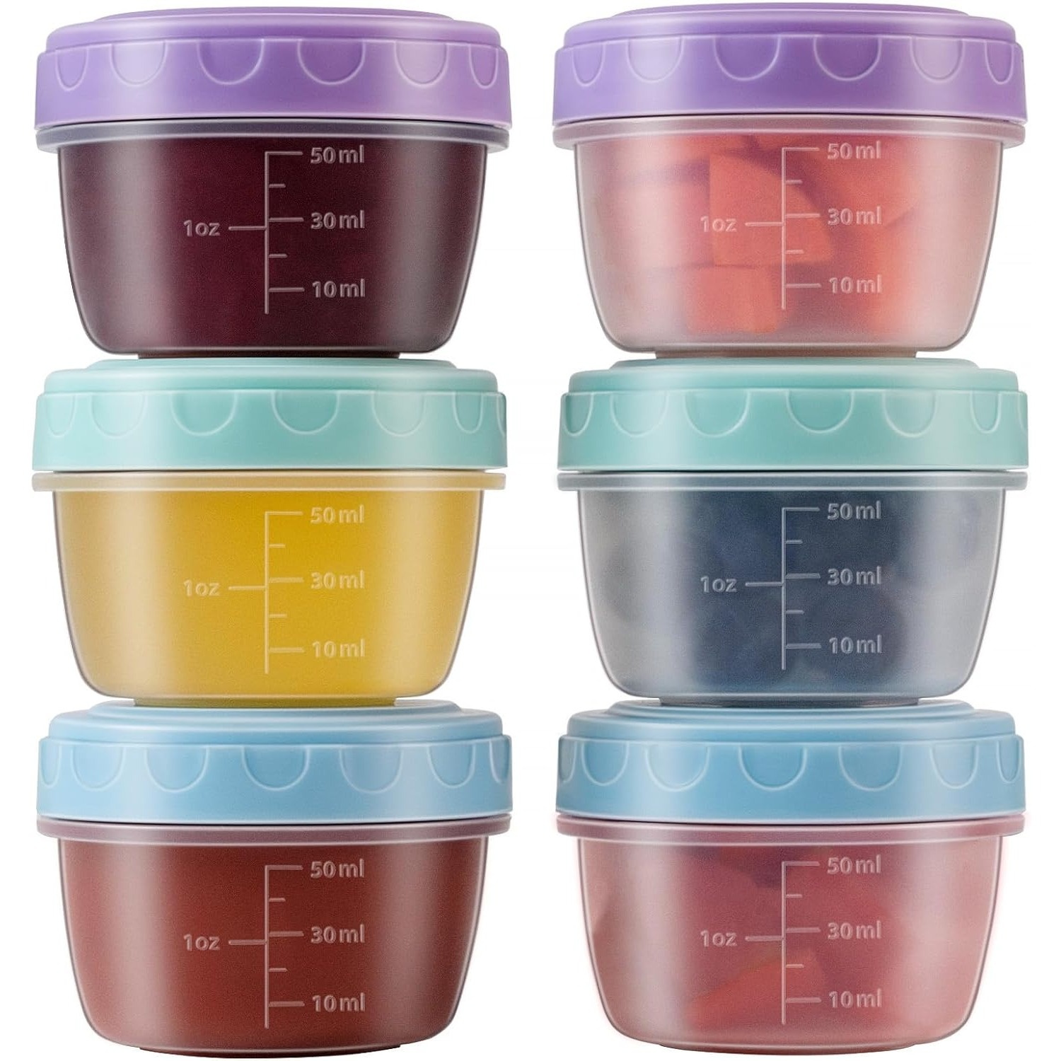 1-6 Pack 2.7 OZ Salad Dressing - Food Storage Set Glass recensione e prezzo