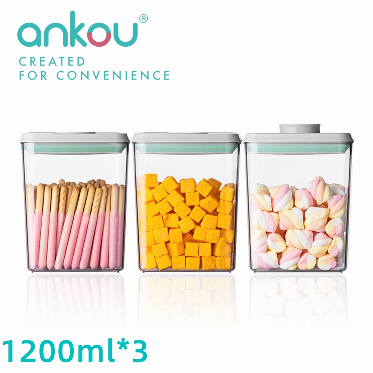 Ankou 3Pcs 1.2L Pop Airtight F - Food Storage Pantry recensione e prezzo