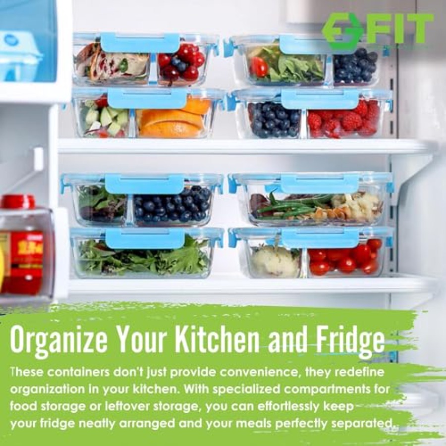 Glass Meal Prep Containers, 2  - Food Storage Set Glass recensione e prezzo
