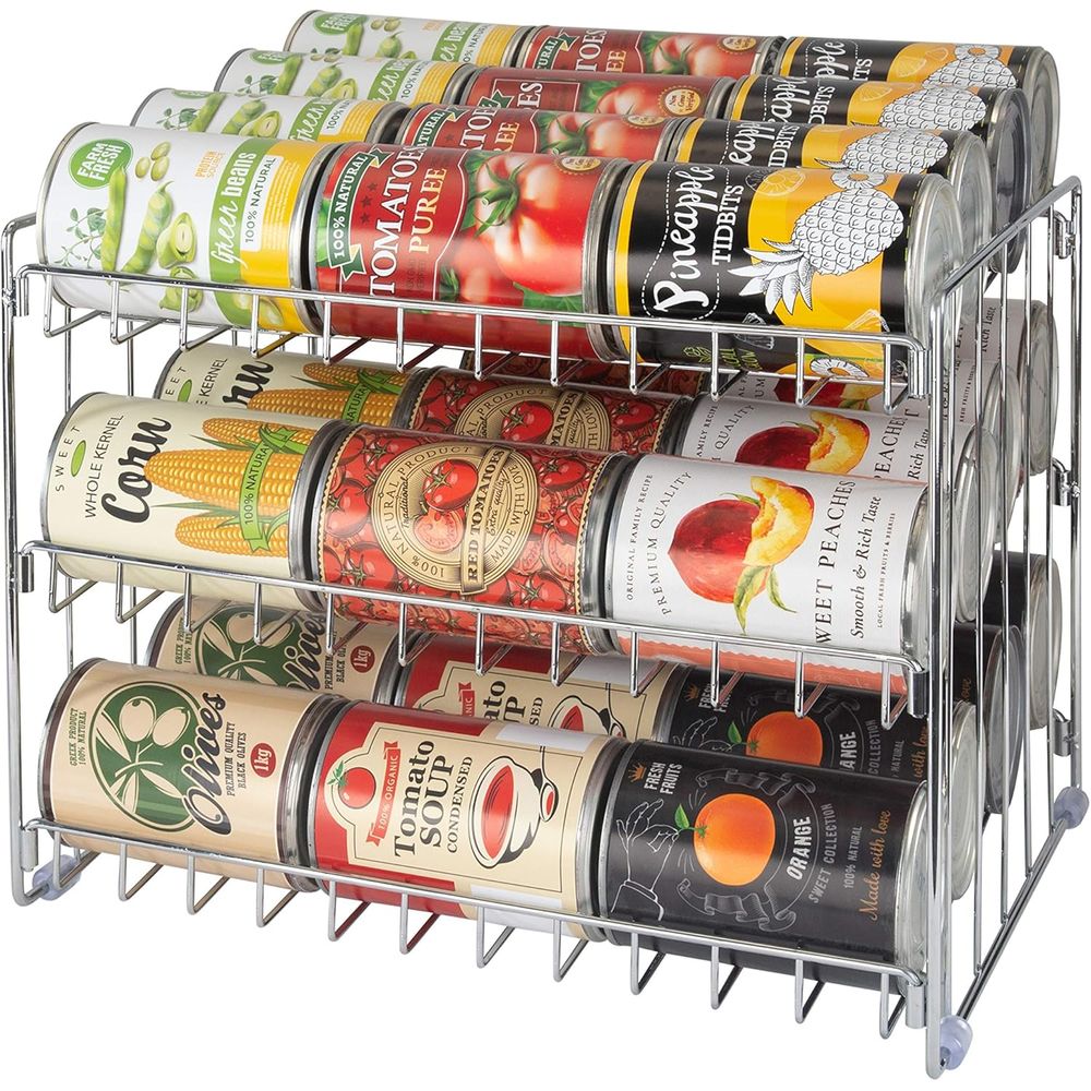 3 Tier Can Organizer | Chrome  - Food Storage In Cabinets recensione e prezzo