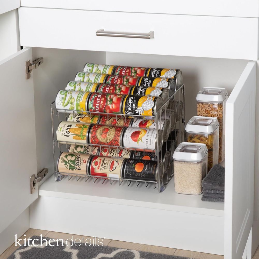 3 Tier Can Organizer | Chrome  - Food Storage In Cabinets recensione e prezzo
