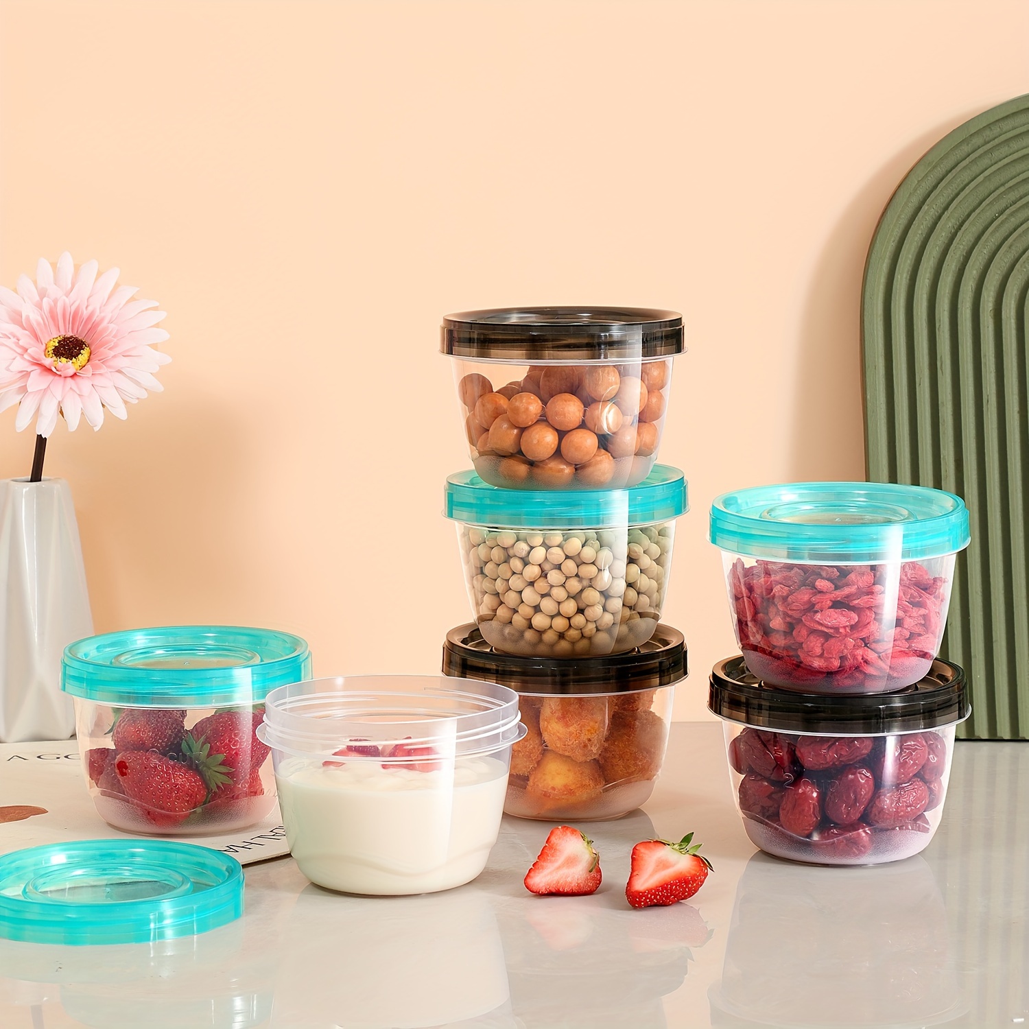 2 Transparent Sealed Food Stor - Food Storage Set Glass recensione e prezzo