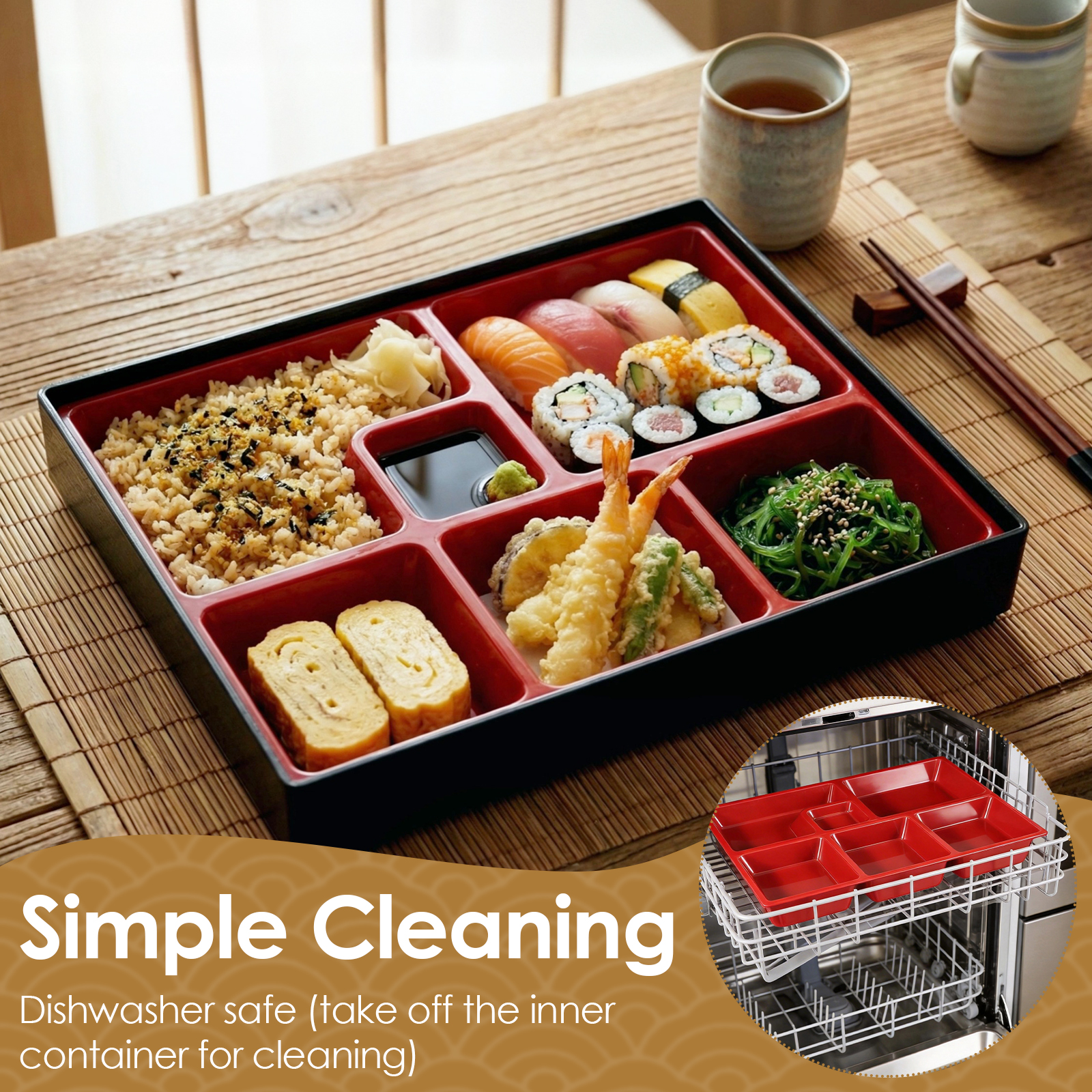 2 Pcs Japanese Meal Food Box M - Food Storage With Compartments recensione e prezzo