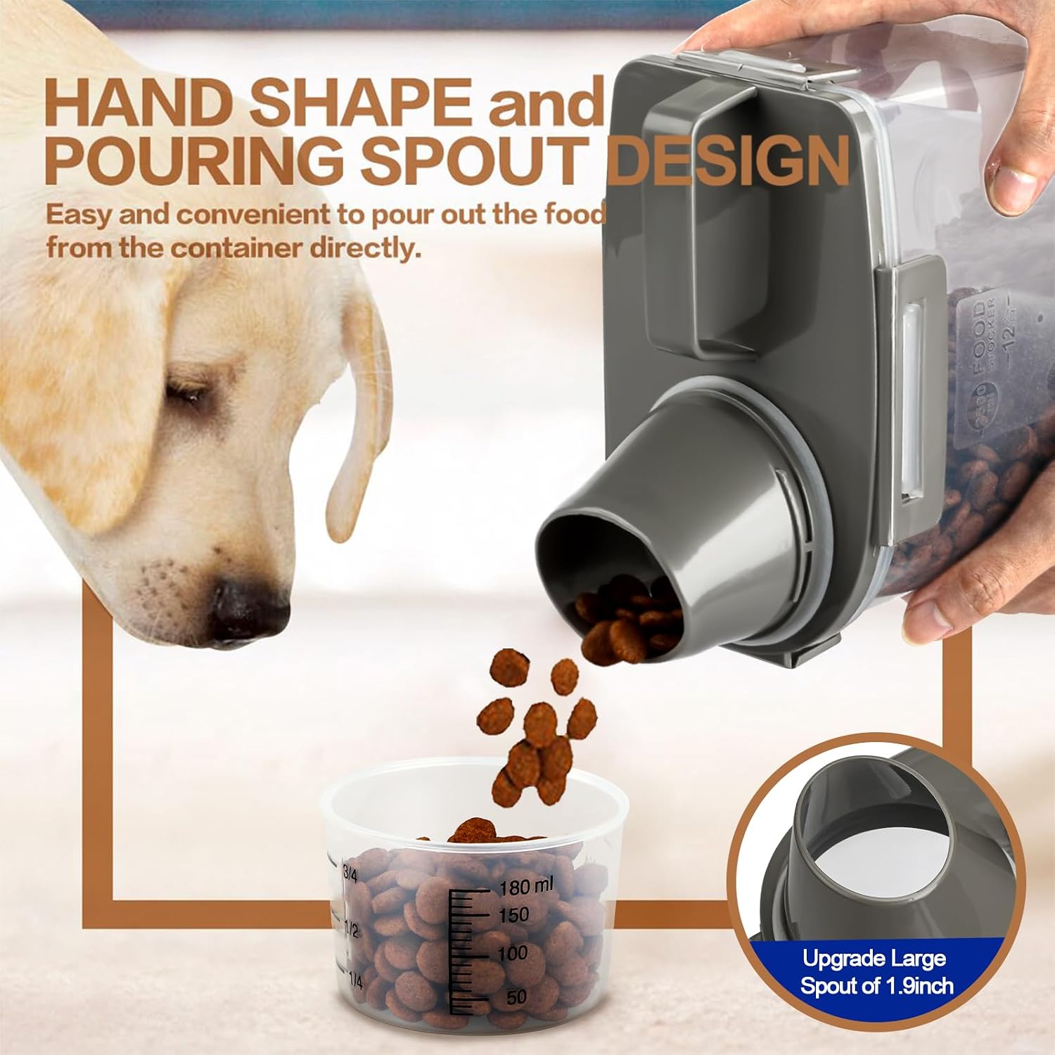 Upgraded Dog Food Storage Cont - Food Storage Small recensione e prezzo