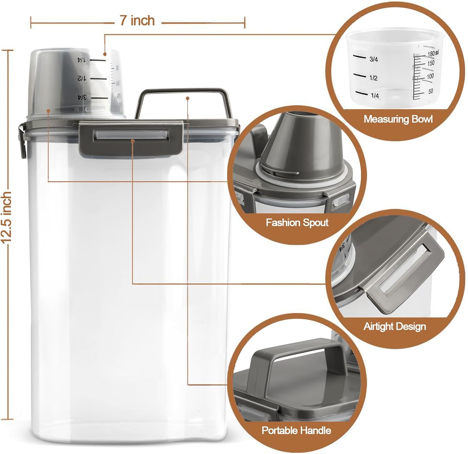 Upgraded Dog Food Storage Cont - Food Storage Small recensione e prezzo