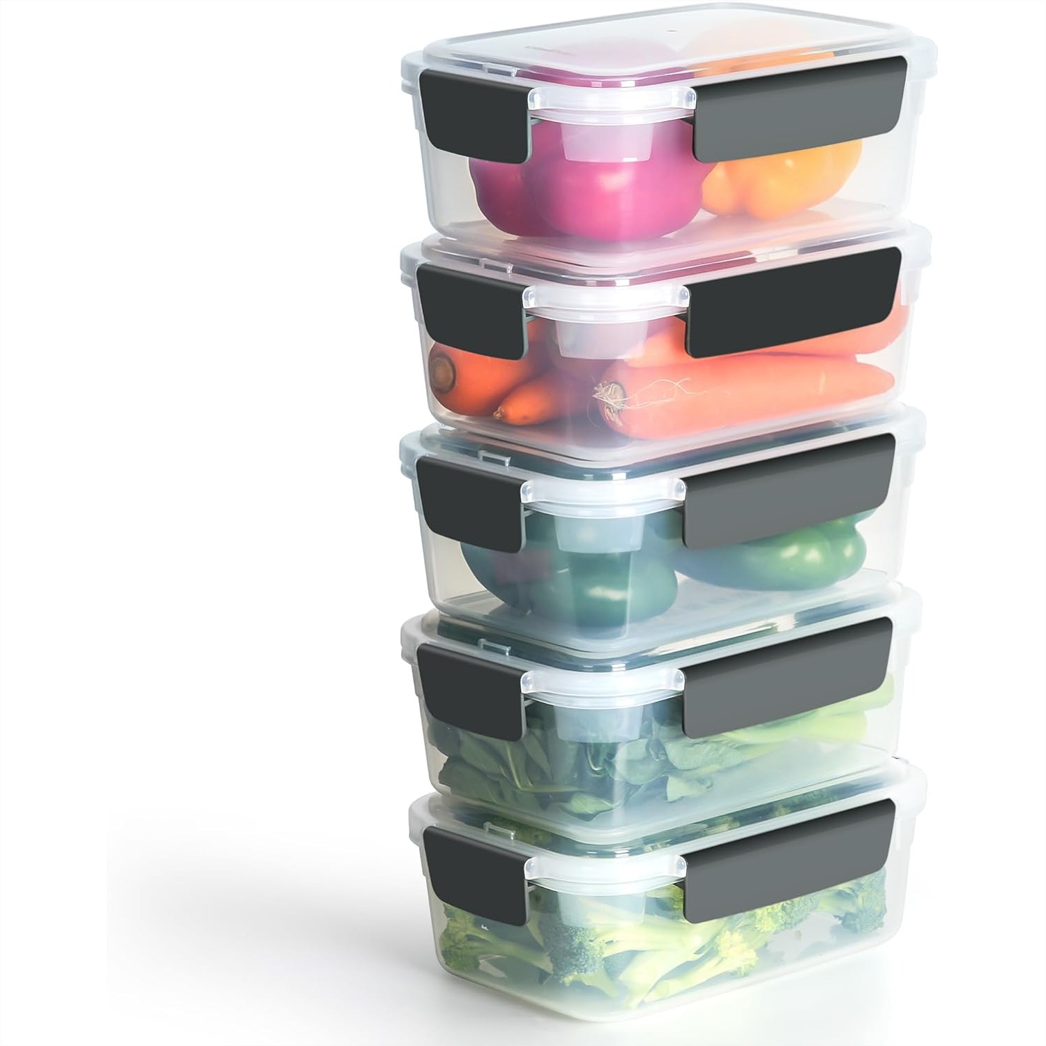 5-Pack Plastic Food Storage Co - Storage Food Prep recensione e prezzo