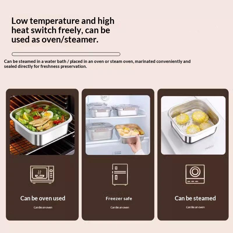 Portable Large Capacity Stainl - Food Storage Box Large recensione e prezzo