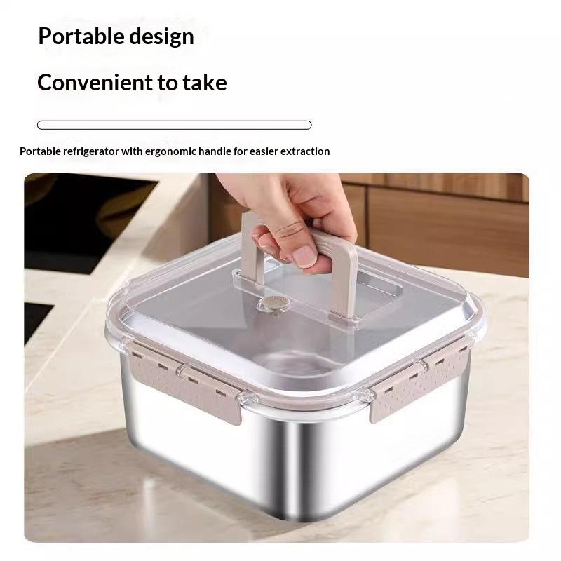 Portable Large Capacity Stainl - Food Storage Box Large recensione e prezzo