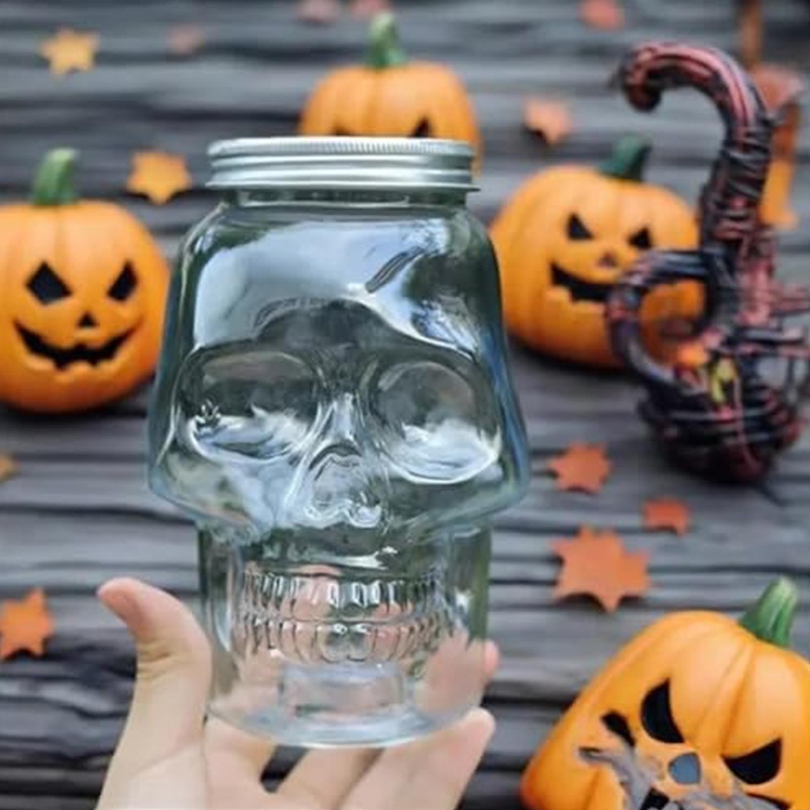 Spooky Skull storage Jars with - Xmas Food Storage Containers recensione e prezzo