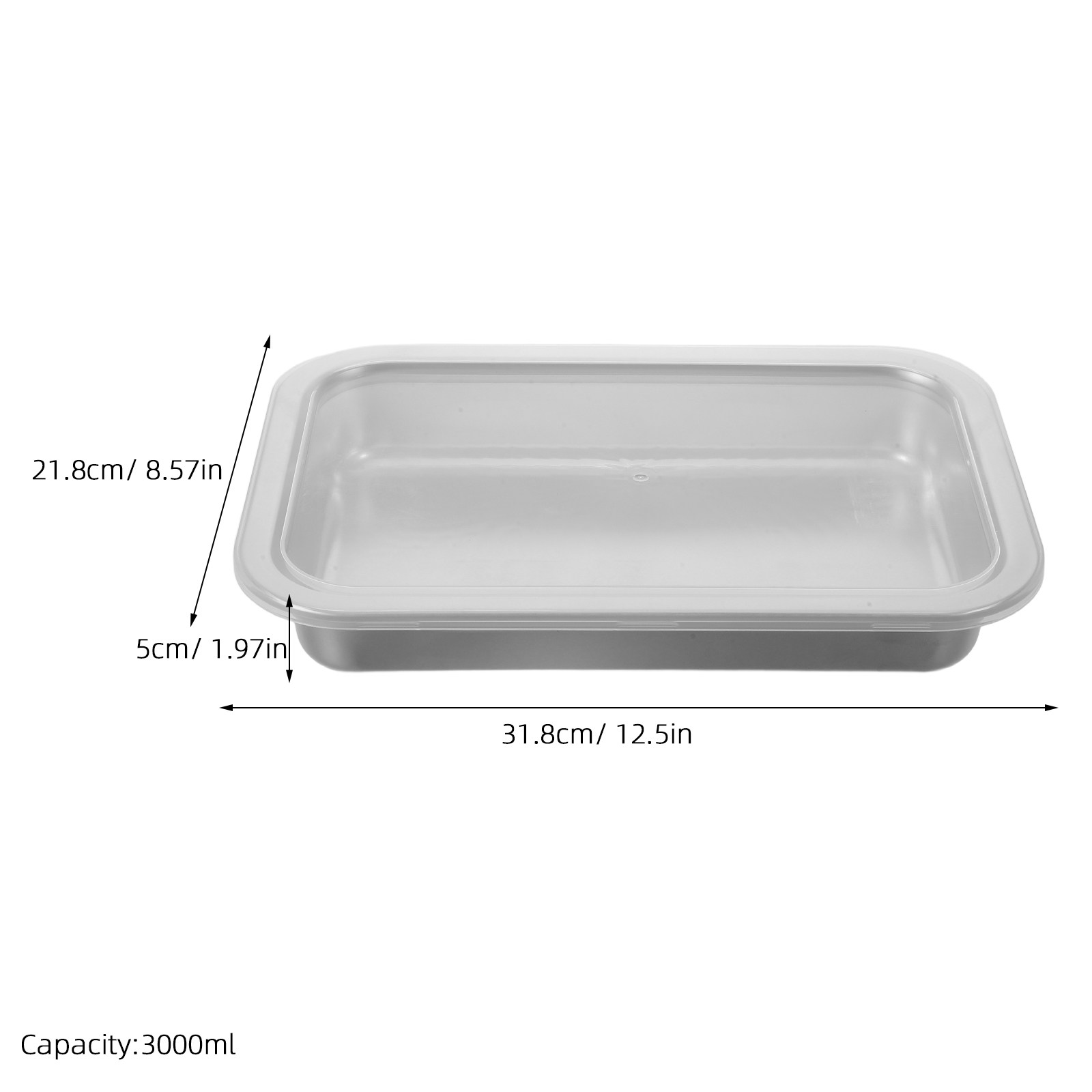 3000Ml Stainless Steel Food St - Storage Food Prep recensione e prezzo