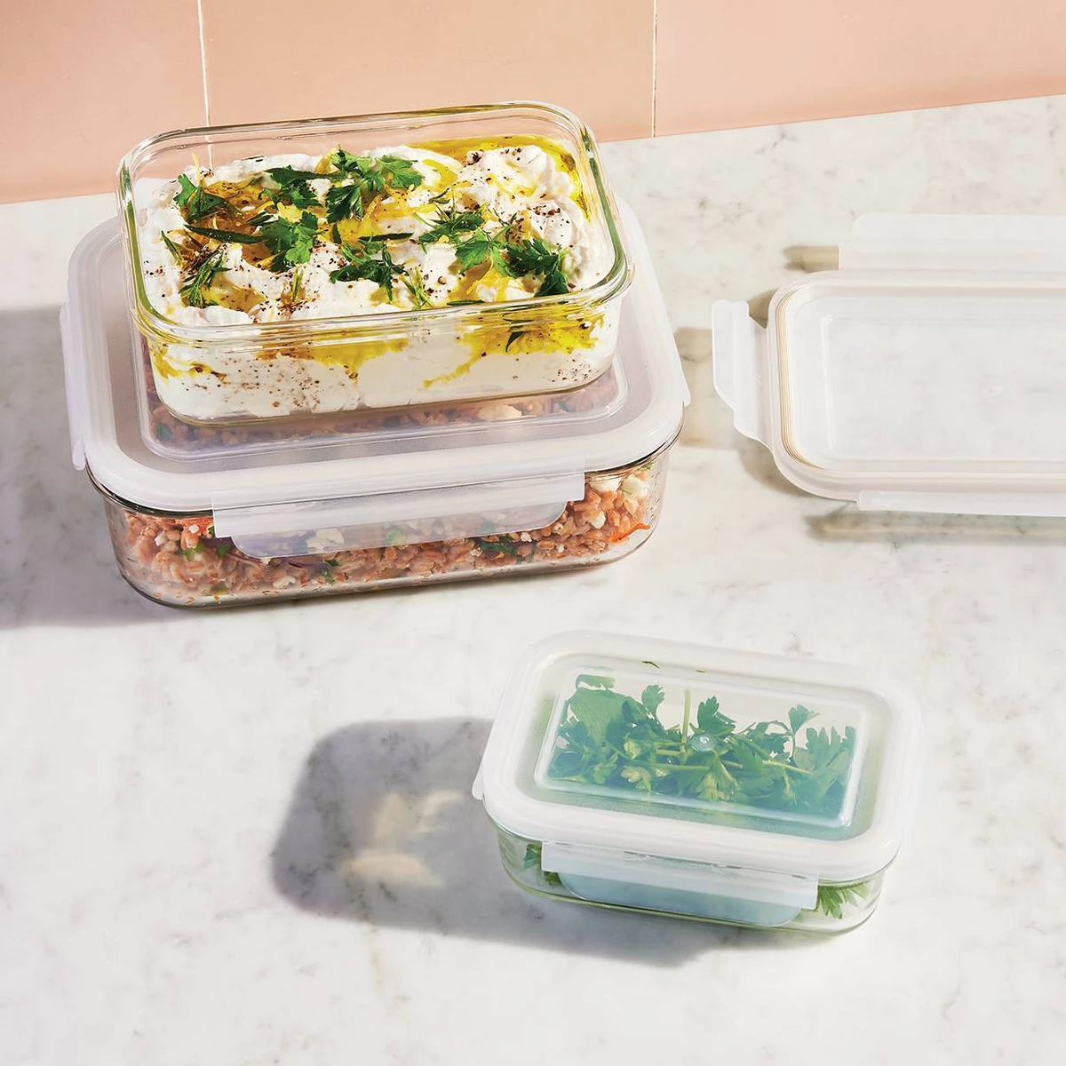 6pc (Set of 3) Glass Food Stor - Food Storage Set Glass recensione e prezzo