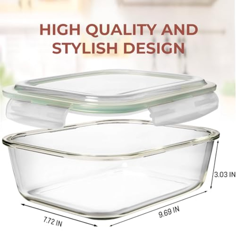 10 Cups/ 80 Oz 4 Pc Set of 2 G - Food Storage Set Glass recensione e prezzo