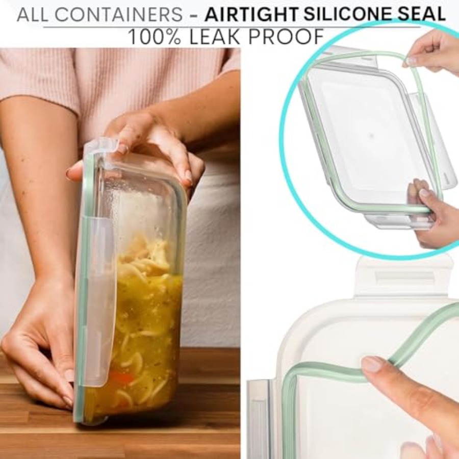 10 Cups/ 80 Oz 4 Pc Set of 2 G - Food Storage Set Glass recensione e prezzo