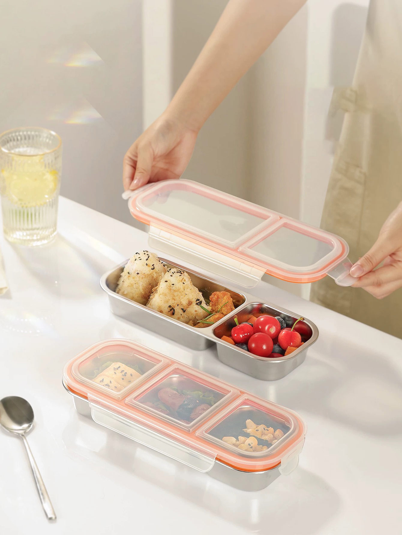 Stainless Steel Light Food Min - Food Storage With Compartments recensione e prezzo