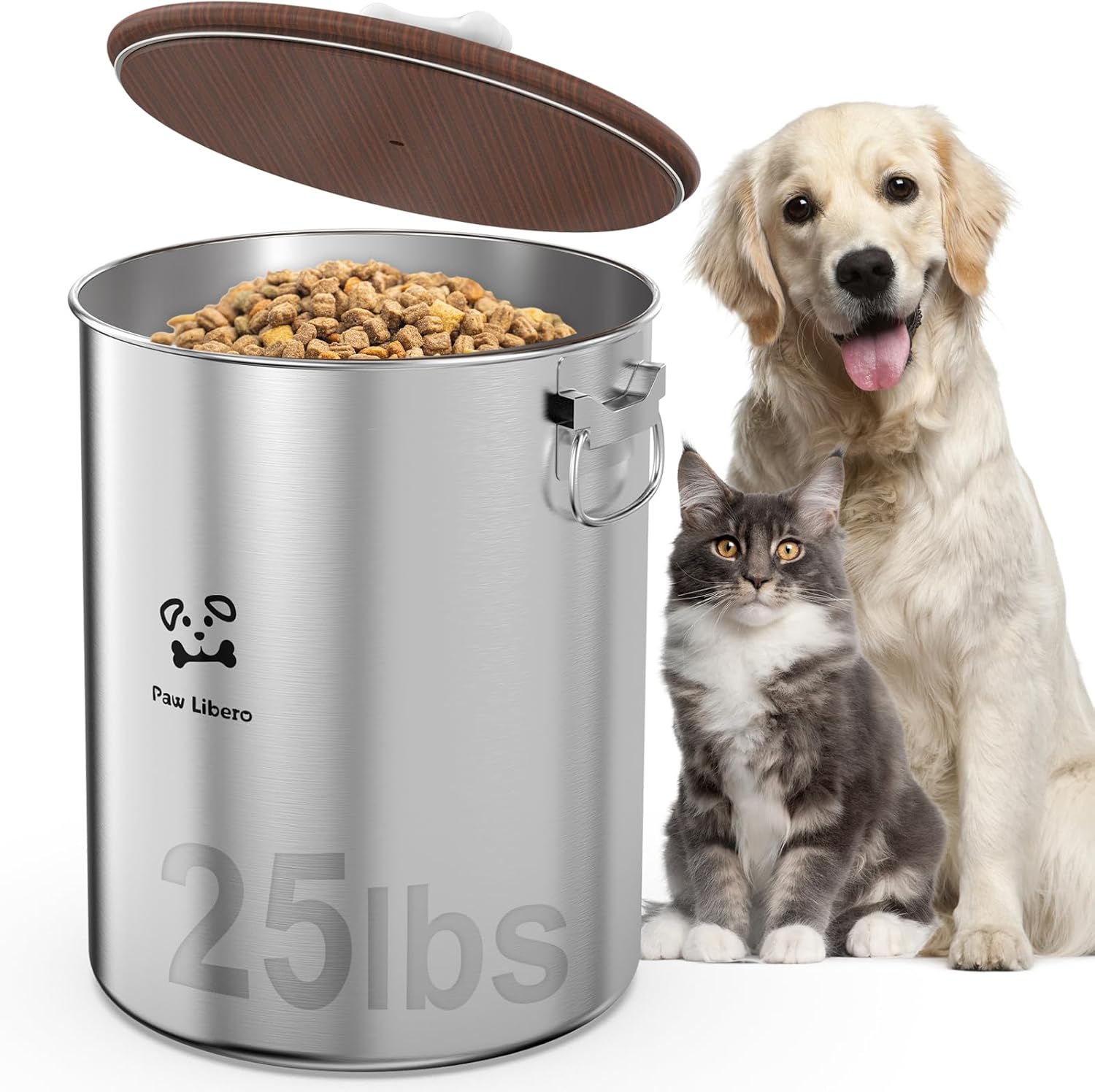 25 Lbs Stainless Steel Dog Foo - Food Storage For Dog recensione e prezzo