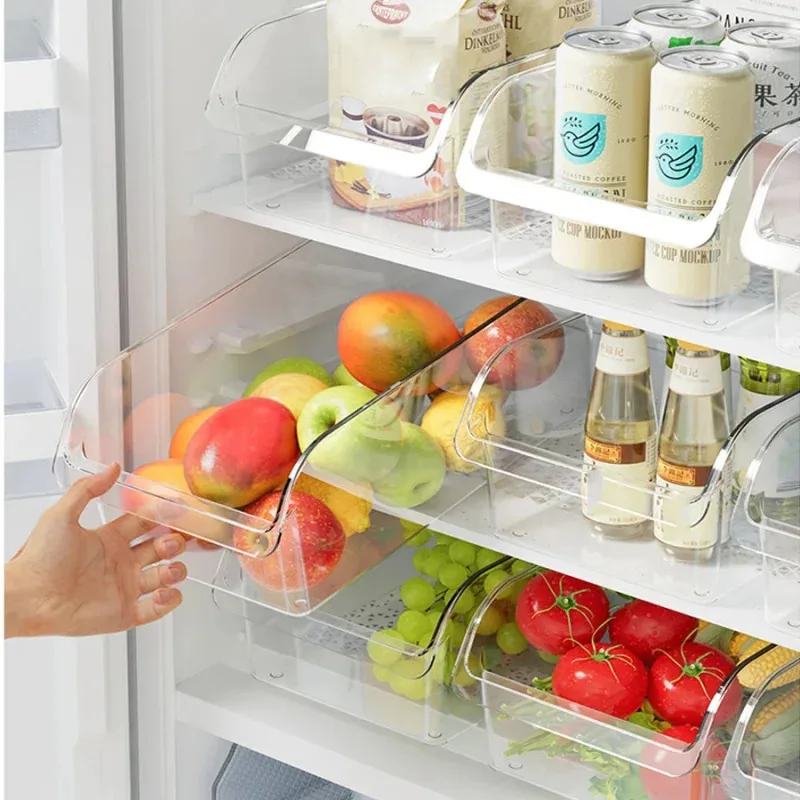 yes1/2pcs Fridge Organizer Ref - Food Storage In Cabinets recensione e prezzo
