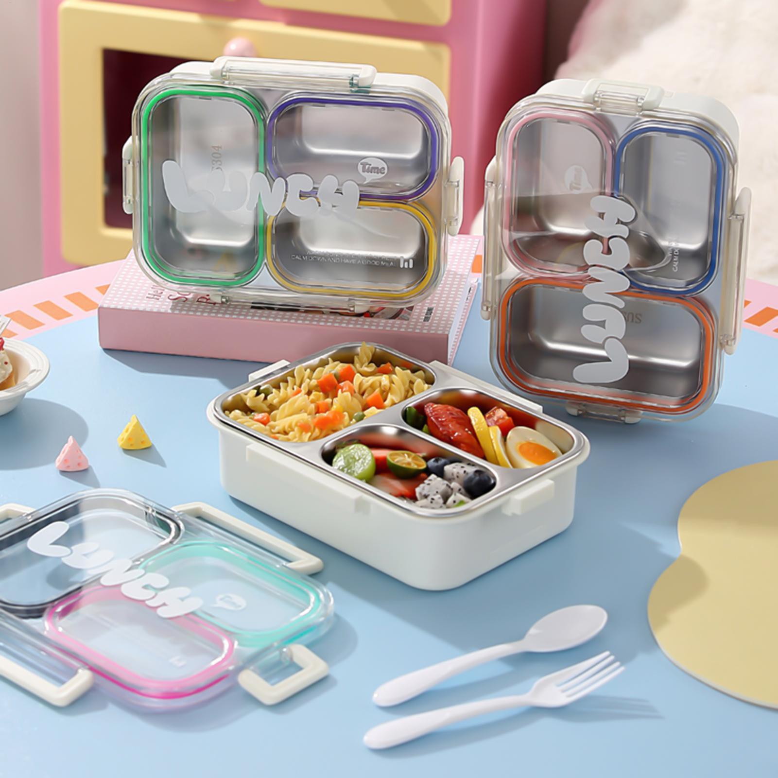 Stainless Steel Lunch Box 3 Co - Food Storage With Compartments recensione e prezzo